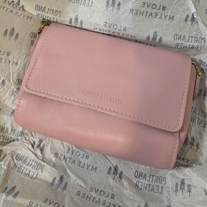 Portland Leather Blush Crossbody Bag